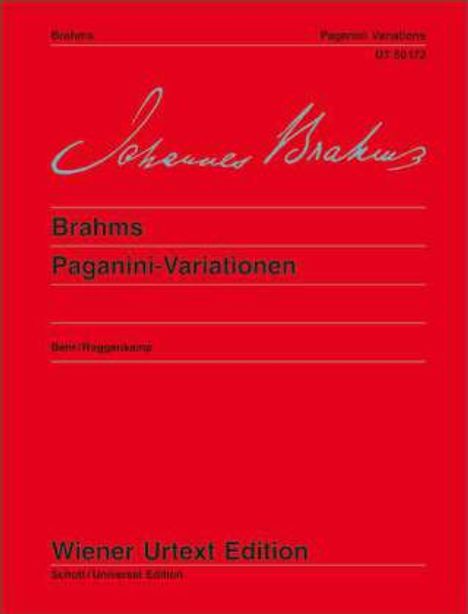 Johannes Brahms: Paganini-Variationen, Noten