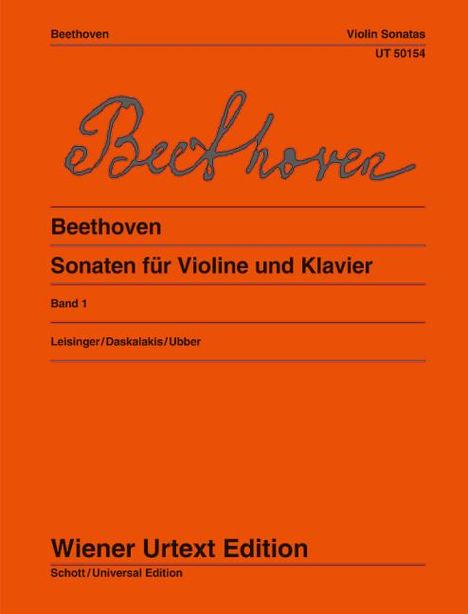 Sonaten für Violine und Klavier I, Buch