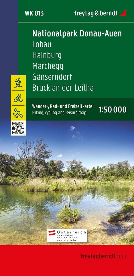 Nationalpark Donau-Auen - Lobau - Hainburg - Marchegg - Gänserndorf - Bruck a. d. Leitha 1 : 50 000, Karten