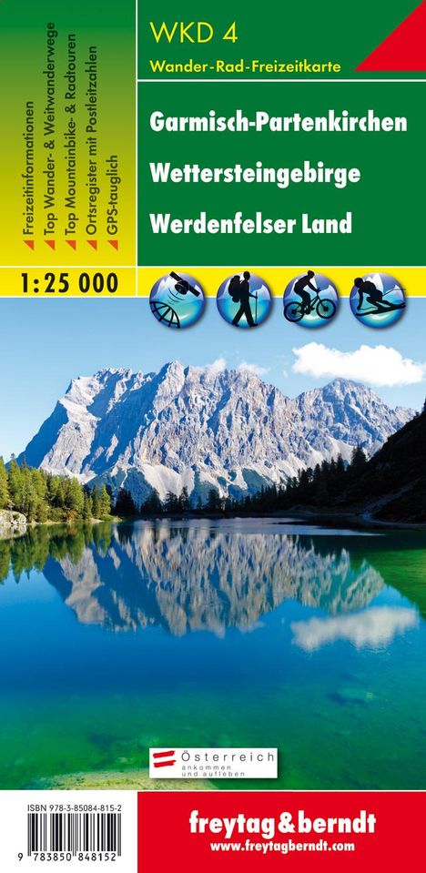 Garmisch-Partenkirchen: Wettersteingebirge, Werdenfelser Land 1 : 25 000, Karten