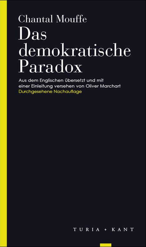 Chantal Mouffe: Das demokratische Paradox, Buch