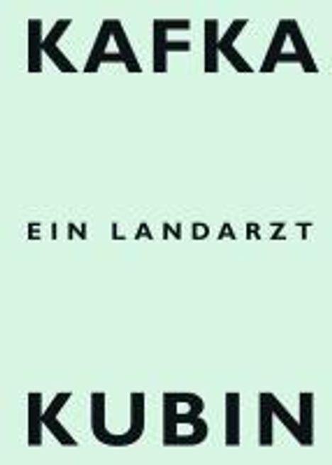 Franz Kafka: Ein Landarzt, Buch