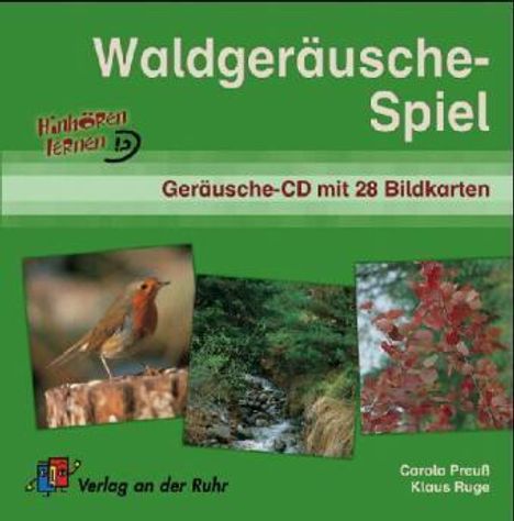 Klaus Ruge: Waldgeräusche-Spiel. CD und 28 Bildkarten, CD