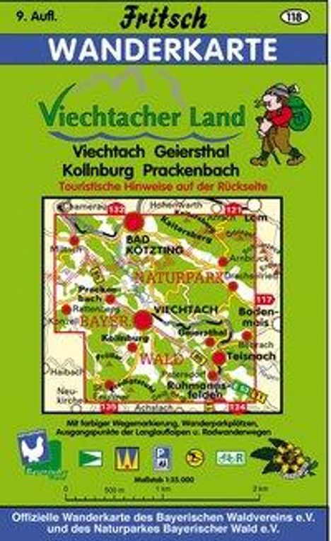 Viechtach 1 : 35 000. Fritsch Wanderkarte, Karten