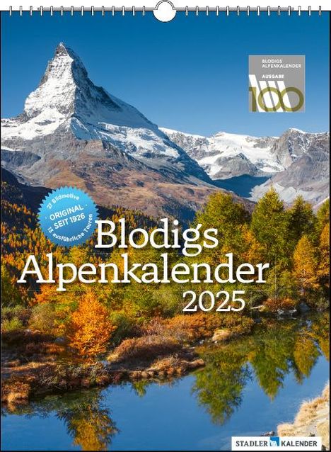 Andrea Strauß: Blodigs Alpenkalender 2025, Kalender