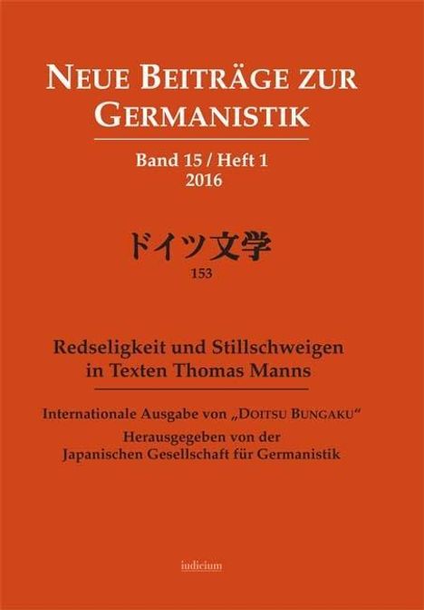 Neue Beiträge zur Germanistik. Band 15, Heft 1, 2016, Buch