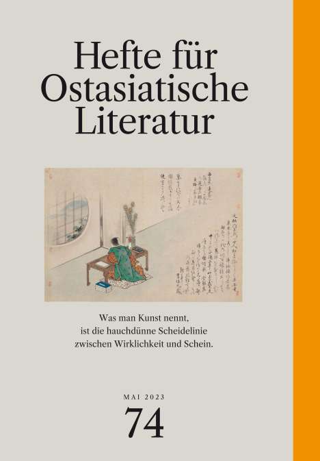 Hefte für ostasiatische Literatur 74, Buch