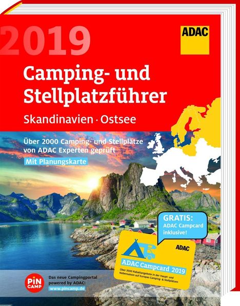 ADAC Camping- und Stellplatzführer Skandinavien, Ostsee 2019, Buch