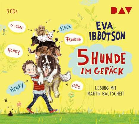 Eva Ibbotson: 5 Hunde im Gepäck, 3 CDs