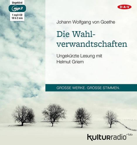 Johann Wolfgang von Goethe: Die Wahlverwandtschaften, MP3-CD