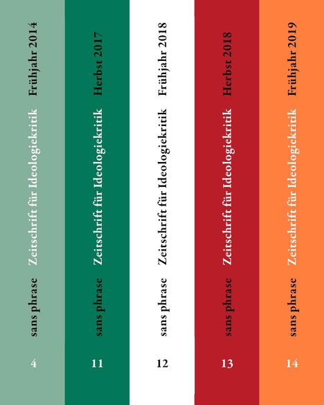 sans phrase: Hefte 4 und 11 bis 14, Buch
