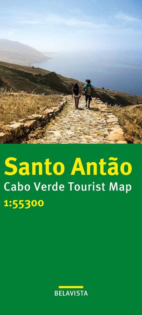 Santo Antão Cabo Verde Tourist Map 1:55300, Karten