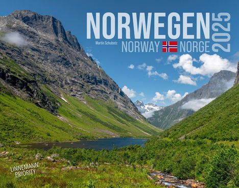 Norwegen 2025 Großformat-Kalender 58 x 45,5 cm, Kalender