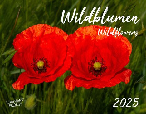 Wildblumen 2025 Großformat-Kalender 58 x 45,5 cm, Kalender