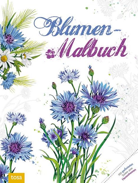 Blumen-Malbuch, Buch