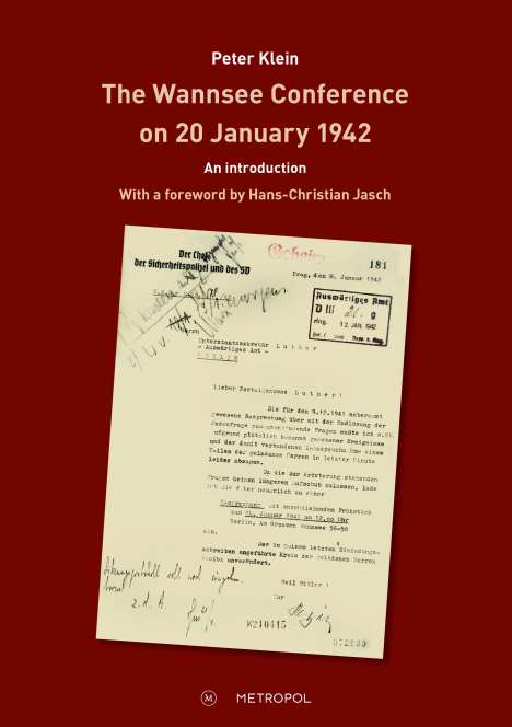 Peter Klein: The Wannsee Conference on 20 January 1942, Buch