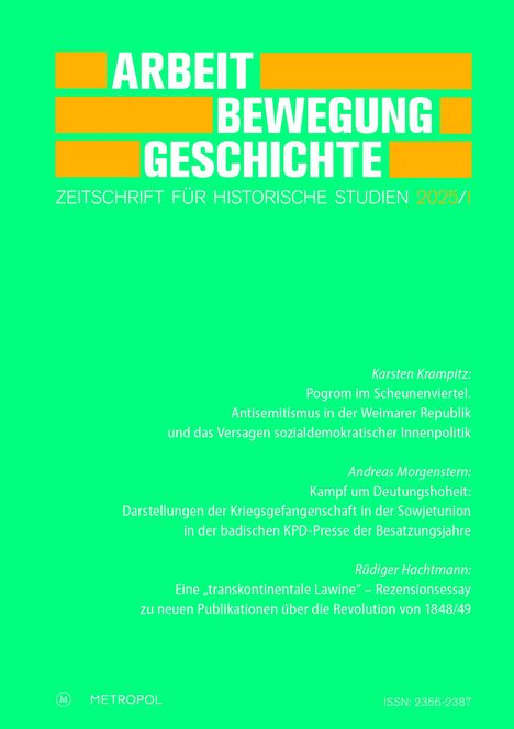 Arbeit - Bewegung - Geschichte, Buch