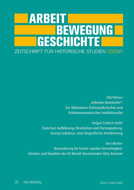 Arbeit - Bewegung - Geschichte, Buch