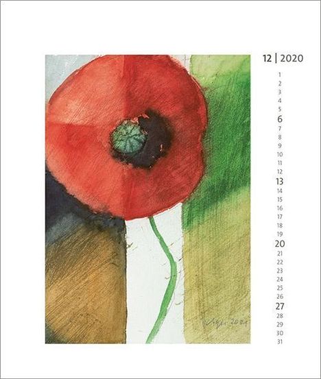 Blütentraum 2020 - Postkartenkalender, Diverse