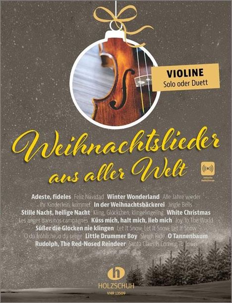 Weihnachtslieder aus aller Welt - Violine, Buch