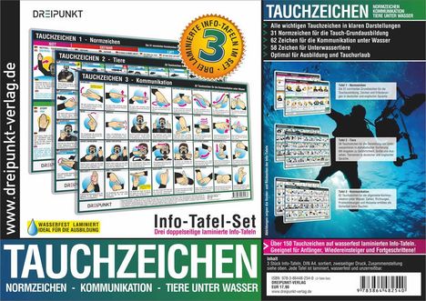 Michael Schulze: Info-Tafel-Set Tauchzeichen, Diverse