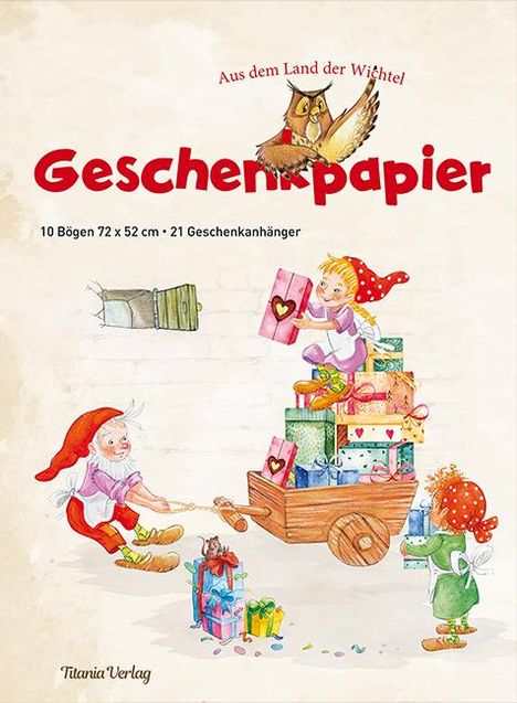 Geschenkpapier - Aus dem Land der Wichtel, Diverse