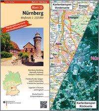 BKG - Bundesamt für Kartographie und Geodäsie: Nürnberg Umgebungskarte mit Satellitenbild 1:250.000, Karten