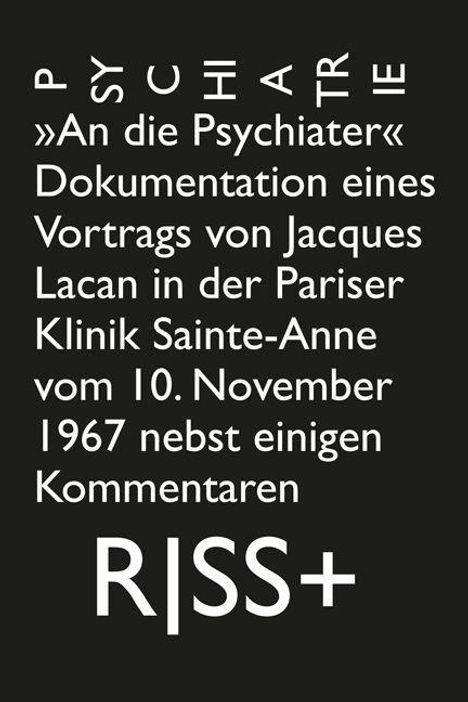 Peter Widmer: Wullschleger, A: RISS+ »Psychiatrie«, Buch