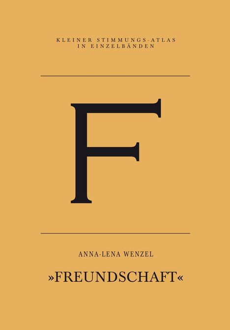 Anna-Lena Wenzel: Freundschaft, Buch