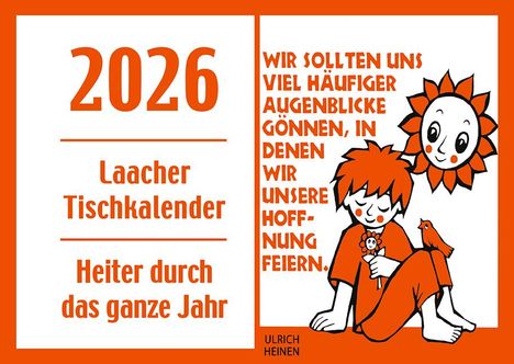 Laacher Tischkalender Heiter durch das Jahr 2026, Kalender