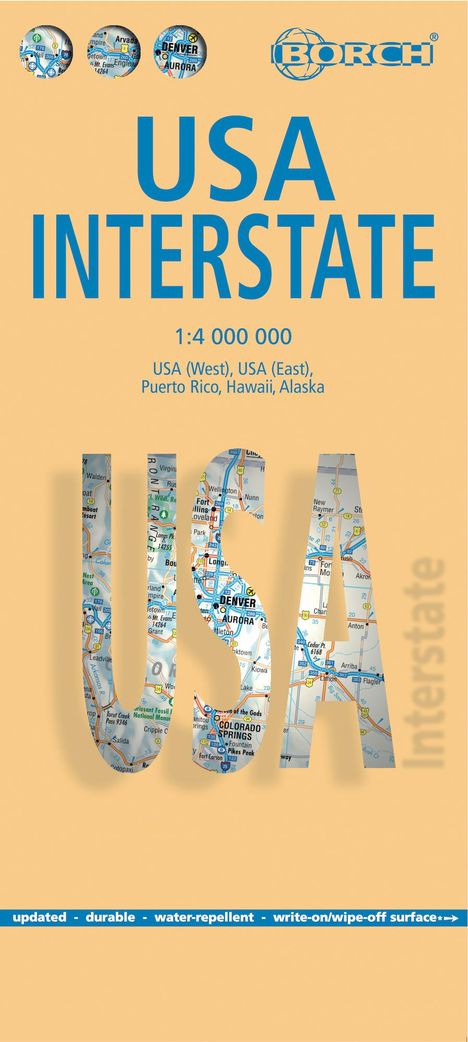 USA Interstate 1 : 4 000 000, Karten