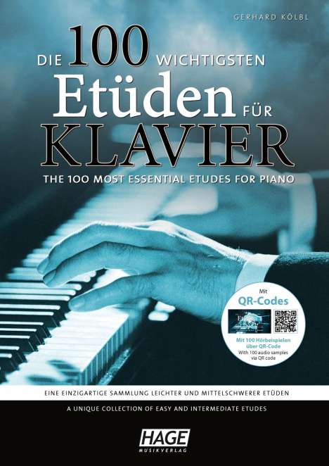 Die 100 wichtigsten Etüden für Klavier + 2 CDs, 2 Noten