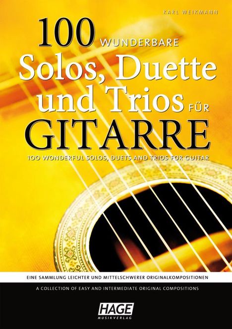 100 wunderbare Solos, Duette und Trios für Gitarre, Noten