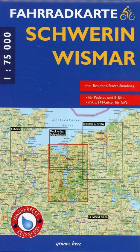 Schwerin - Wismar Fahrradkarte, Karten