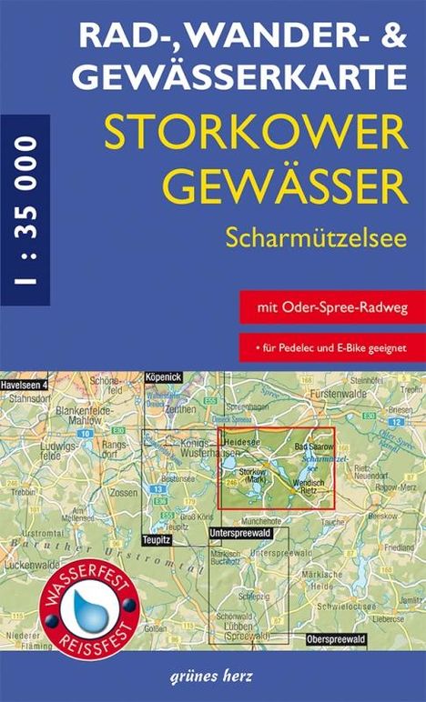 RWG-Karte Storkower Gewässer - Scharmützelsee 1 : 35 000, Karten