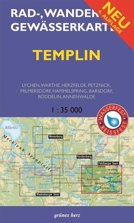 Templin 1 : 35 000 Rad-, Wander- und Gewässerkarte, Karten