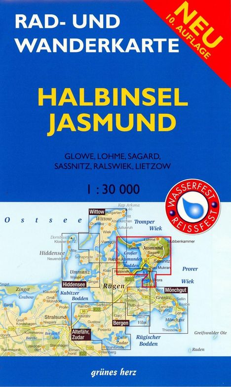 Rad- und Wanderkarte Halbinsel Jasmund, Karten