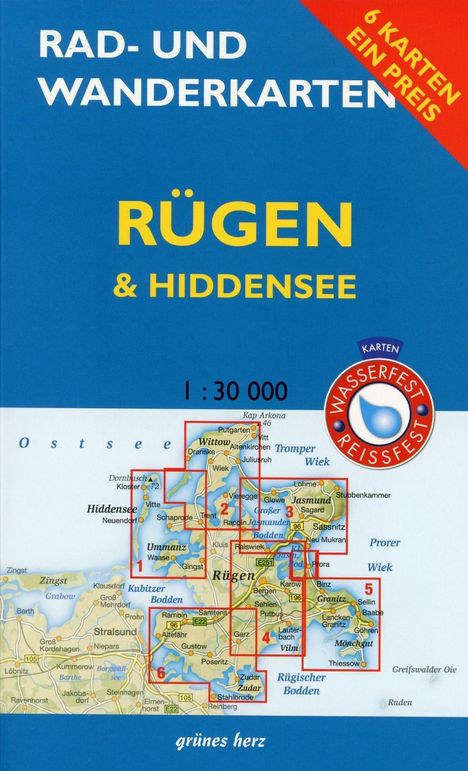 Rad- und Wanderkarten-Set: Rügen &amp; Hiddensee, Karten