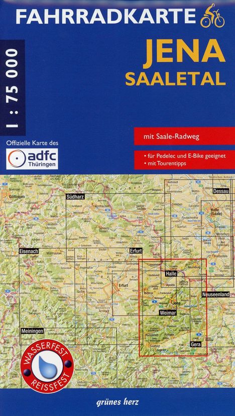 Fahrradkarte Jena - Saaletal 1:75 000, Karten