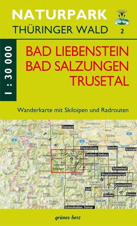 Wanderkarte Bad Liebenstein, Bad Salzungen, Trusetal, Karten