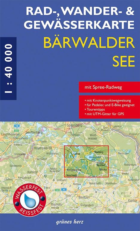 Rad-, Wander- und Gewässerkarte Bärwalder See, Karten