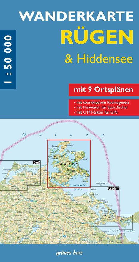 Wanderkarte Rügen & Hiddensee, Karten