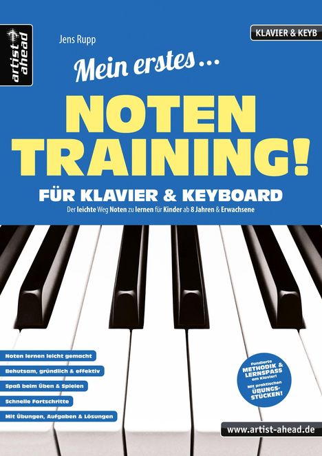 Jens Rupp: Mein erstes Notentraining für Klavier &amp; Keyboard!, Buch