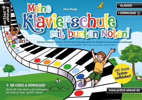 Jens Rupp: Meine Klavierschule mit bunten Noten!, Buch