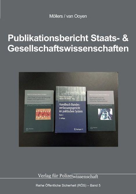 "Publikationsbericht Staats- & Gesellschaftswissenschaften" über drei Buchcovern, Autoren: Möllers/van Ooyen.