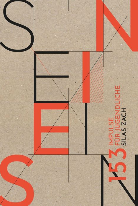 "SEIN" in großen Buchstaben, daneben "153 Impulse für Jugendliche Silas Zach". Modernes Design mit rot-schwarzen Linien.