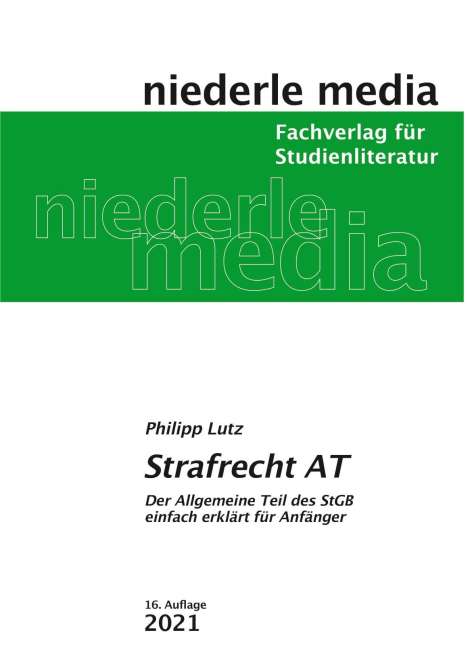 Philipp Lutz: Strafrecht AT, Buch