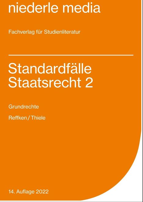 Hendrik Reffken: Standardfälle Staatsrecht II, Buch