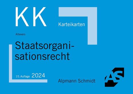 Ralf Altevers: Karteikarten Staatsorganisationsrecht, Buch