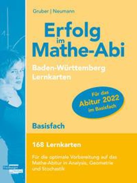Helmut Gruber: Erfolg im Mathe-Abi 2022, 168 Lernkarten Basis Allg.Gym.BW, Buch